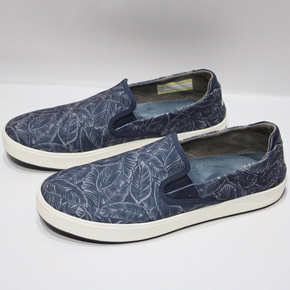 OluKai x Linksoul Wai'alae Slip-On Golf Shoes Blue Floral Men Size 15 Worn Once!